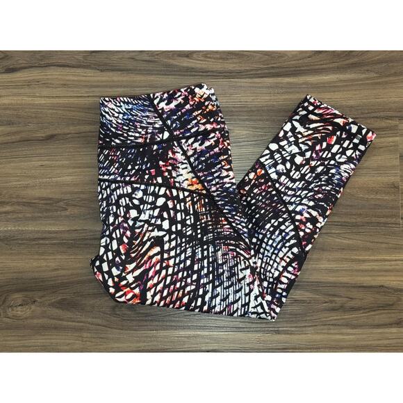 Zella Live In Rainbow Multi Color Cropped Leggings Women's Size M - Picture 8 of 11